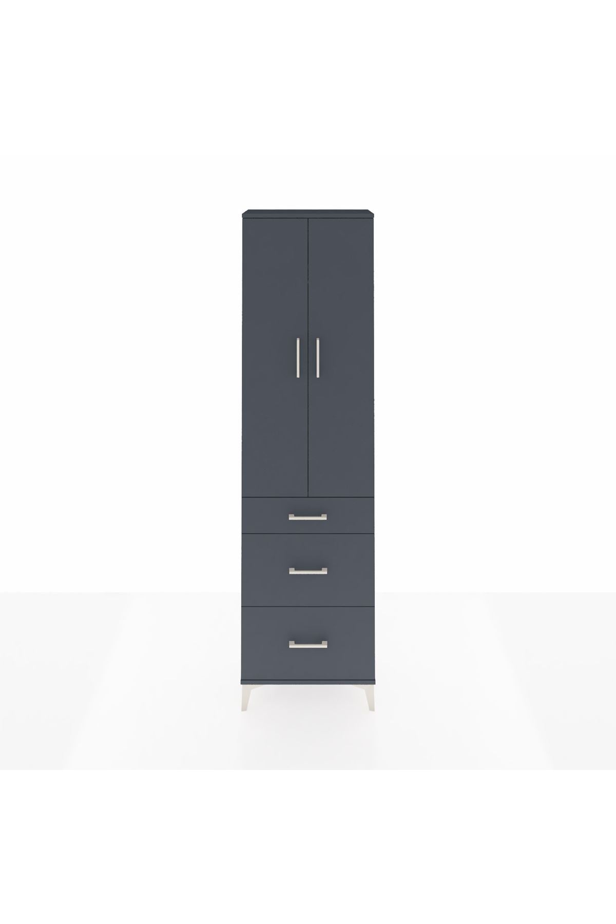 Arges Dolap 2 Raflı 3 Çekmeceli Tek Askılı 60x30x221 - S29M076V5A