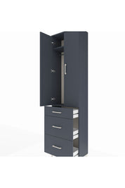Arges Dolap 2 Raflı 3 Çekmeceli Tek Askılı 60x30x221 - S29M076V5A