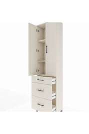 Arges Dolap 3 Raflı 3 Çekmeceli 2 Kapaklı 60x30x221 - S29M077V1A