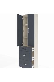 Arges Dolap 3 Raflı 3 Çekmeceli 2 Kapaklı 60x30x221 - S29M077V2A