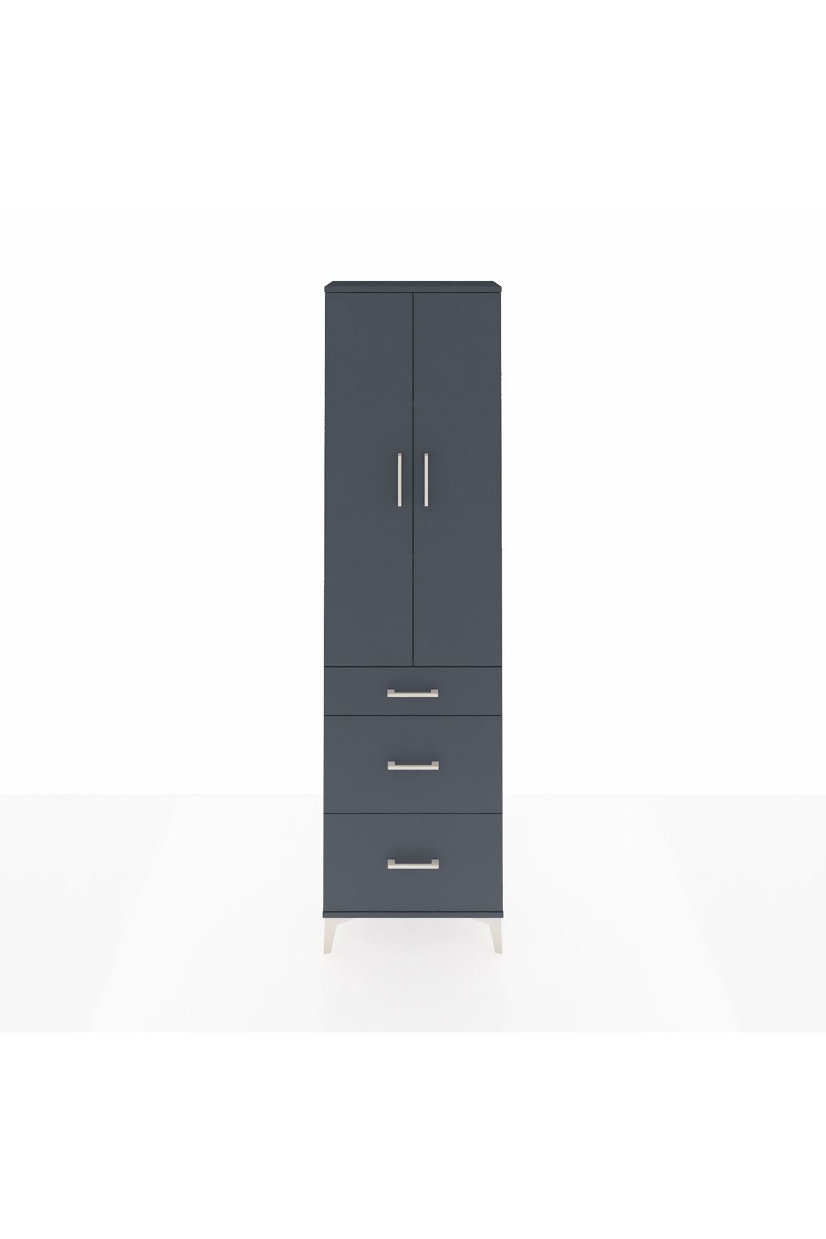 Arges Dolap 3 Raflı 3 Çekmeceli 2 Kapaklı 60x30x221 - S29M077V5A