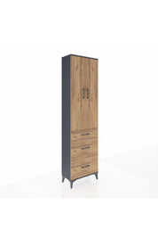 Arges Dolap 3 Raflı 3 Çekmeceli 2 Kapaklı 60x30x221 - S29M077V6A