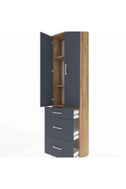 Arges Dolap 3 Raflı 3 Çekmeceli 2 Kapaklı 60x30x221 - S29M077V8A