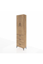 Arges Dolap 3 Raflı 3 Çekmeceli 2 Kapaklı 60x30x221 - S29M077V9A