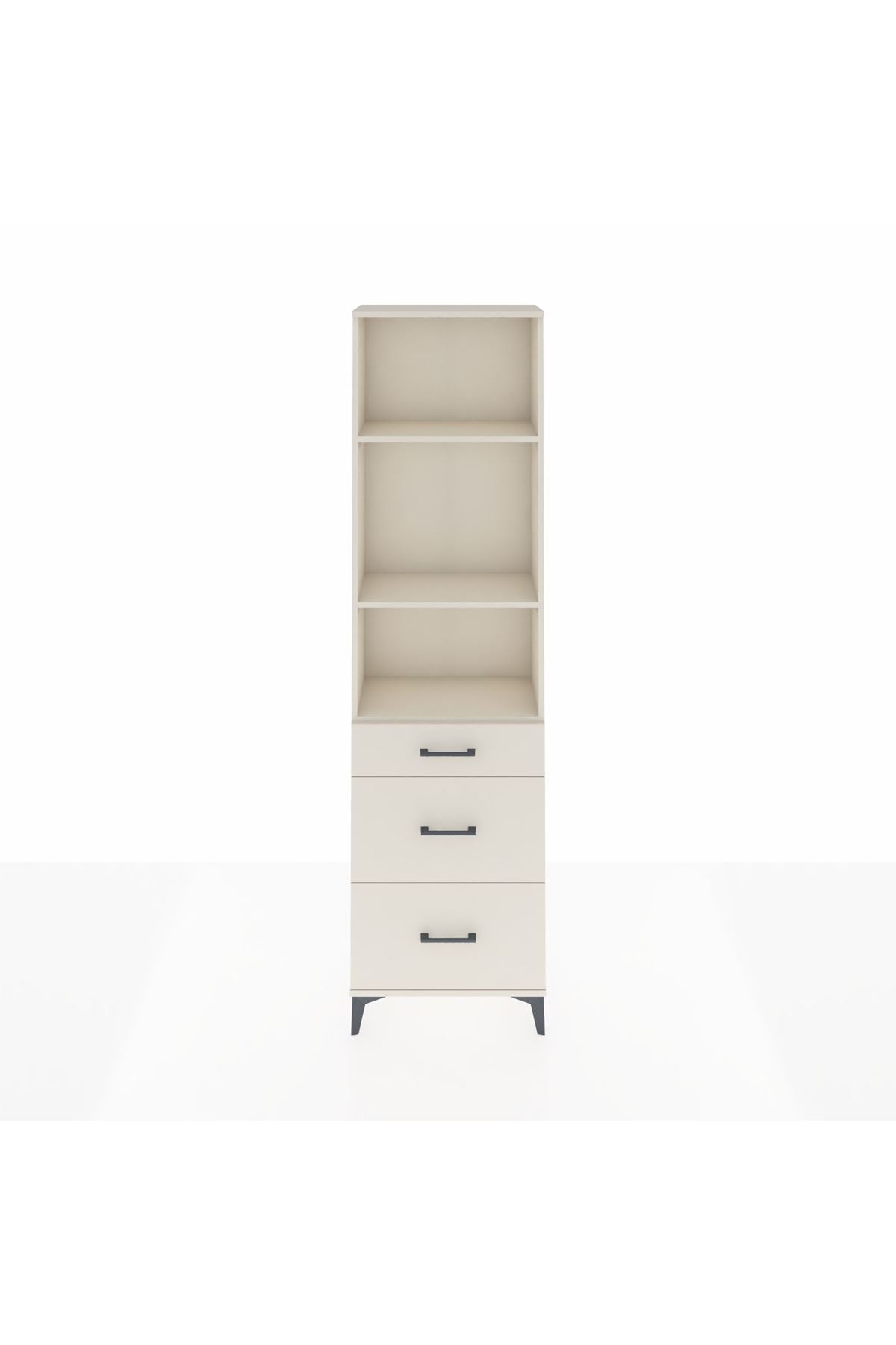 Arges Dolap 3 Raflı 3 Çekmeceli 60x30x221 - S29M078V1A