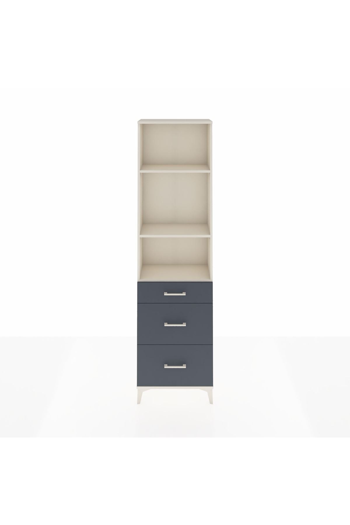 Arges Dolap 3 Raflı 3 Çekmeceli 60x30x221 - S29M078V2A