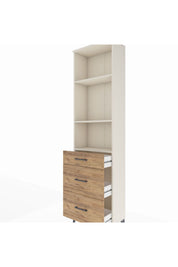Arges Dolap 3 Raflı 3 Çekmeceli 60x30x221 - S29M078V3A