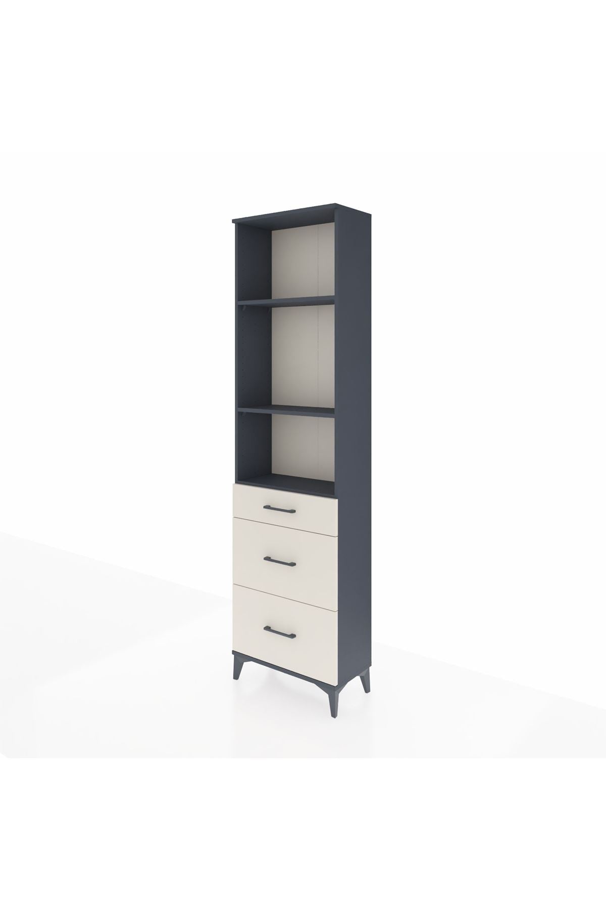 Arges Dolap 3 Raflı 3 Çekmeceli 60x30x221 - S29M078V4A