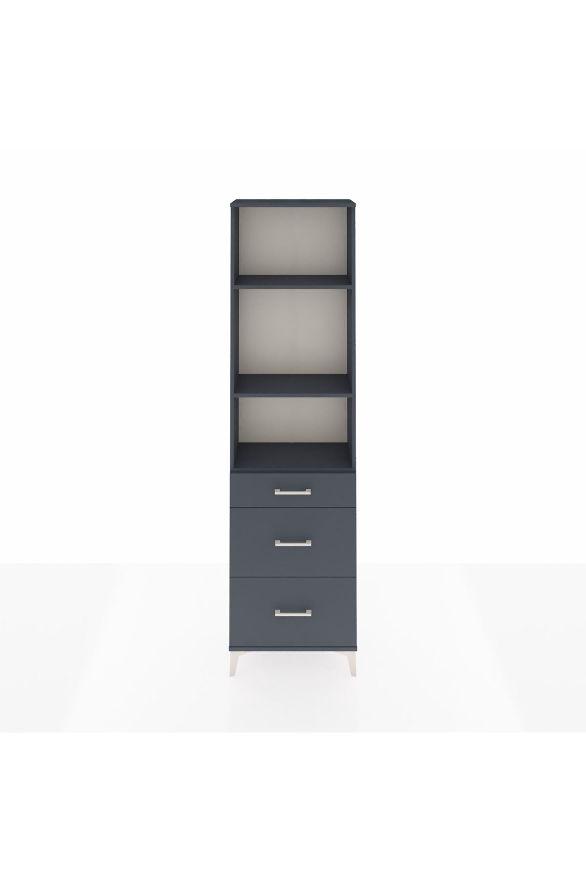 Arges Dolap 3 Raflı 3 Çekmeceli 60x30x221 - S29M078V5A