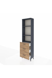Arges Dolap 3 Raflı 3 Çekmeceli 60x30x221 - S29M078V6A