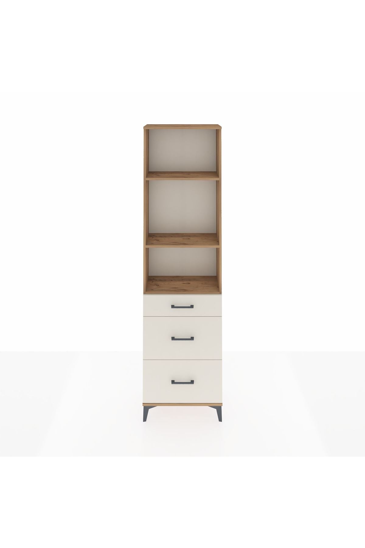 Arges Dolap 3 Raflı 3 Çekmeceli 60x30x221 - S29M078V7A
