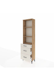 Arges Dolap 3 Raflı 3 Çekmeceli 60x30x221 - S29M078V7A
