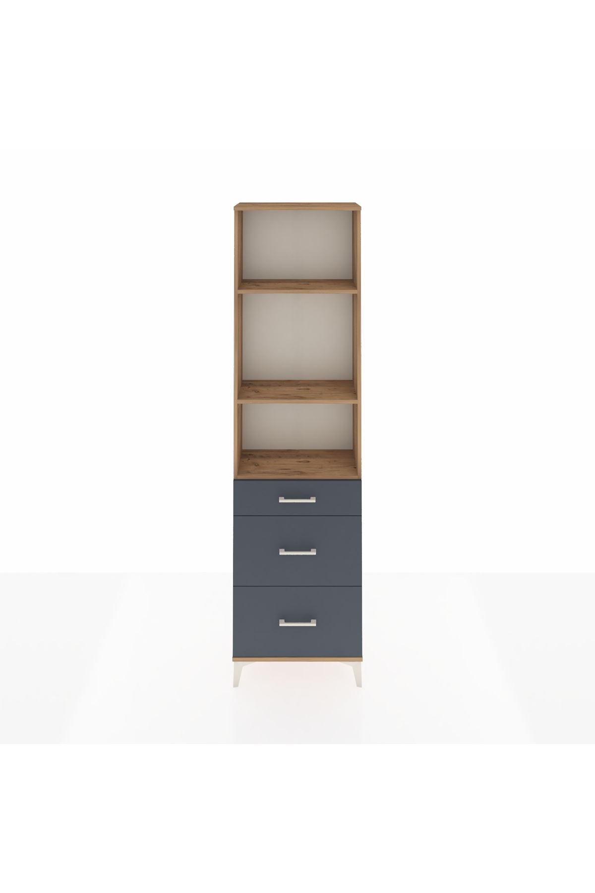 Arges Dolap 3 Raflı 3 Çekmeceli 60x30x221 - S29M078V8A