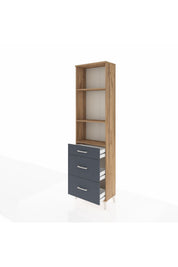 Arges Dolap 3 Raflı 3 Çekmeceli 60x30x221 - S29M078V8A