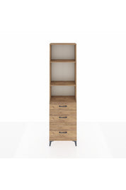 Arges Dolap 3 Raflı 3 Çekmeceli 60x30x221 - S29M078V9A