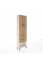 Arges Dolap 2 Raflı 2 Çekmeceli Tek Askılı 60x30x221 - S29M079V3A