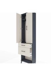 Arges Dolap 2 Raflı 2 Çekmeceli Tek Askılı 60x30x221 - S29M079V4A