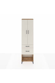 Arges Dolap 2 Raflı 2 Çekmeceli Tek Askılı 60x30x221 - S29M079V7A