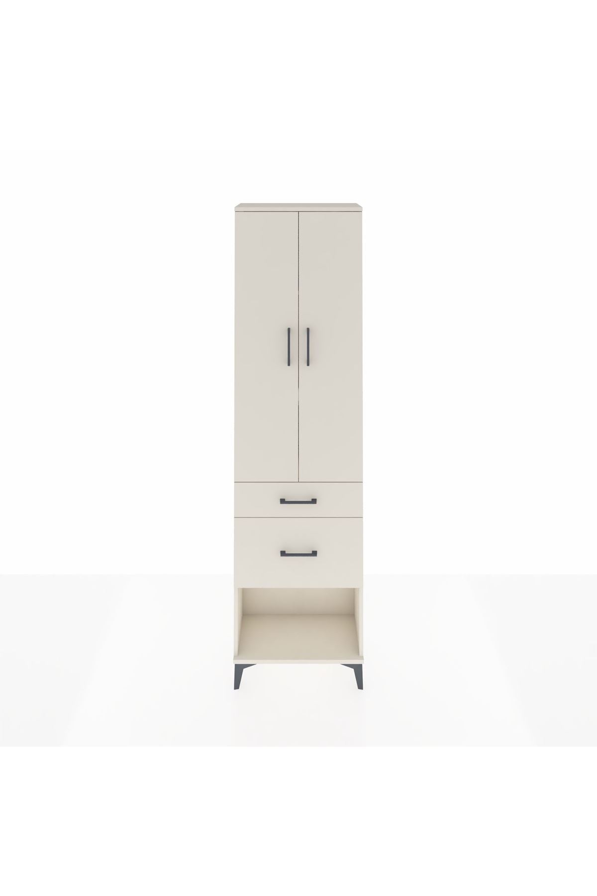 Arges Dolap 3 Raflı 2 Çekmeceli 2 Kapaklı 60x30x221 - S29M080V1A