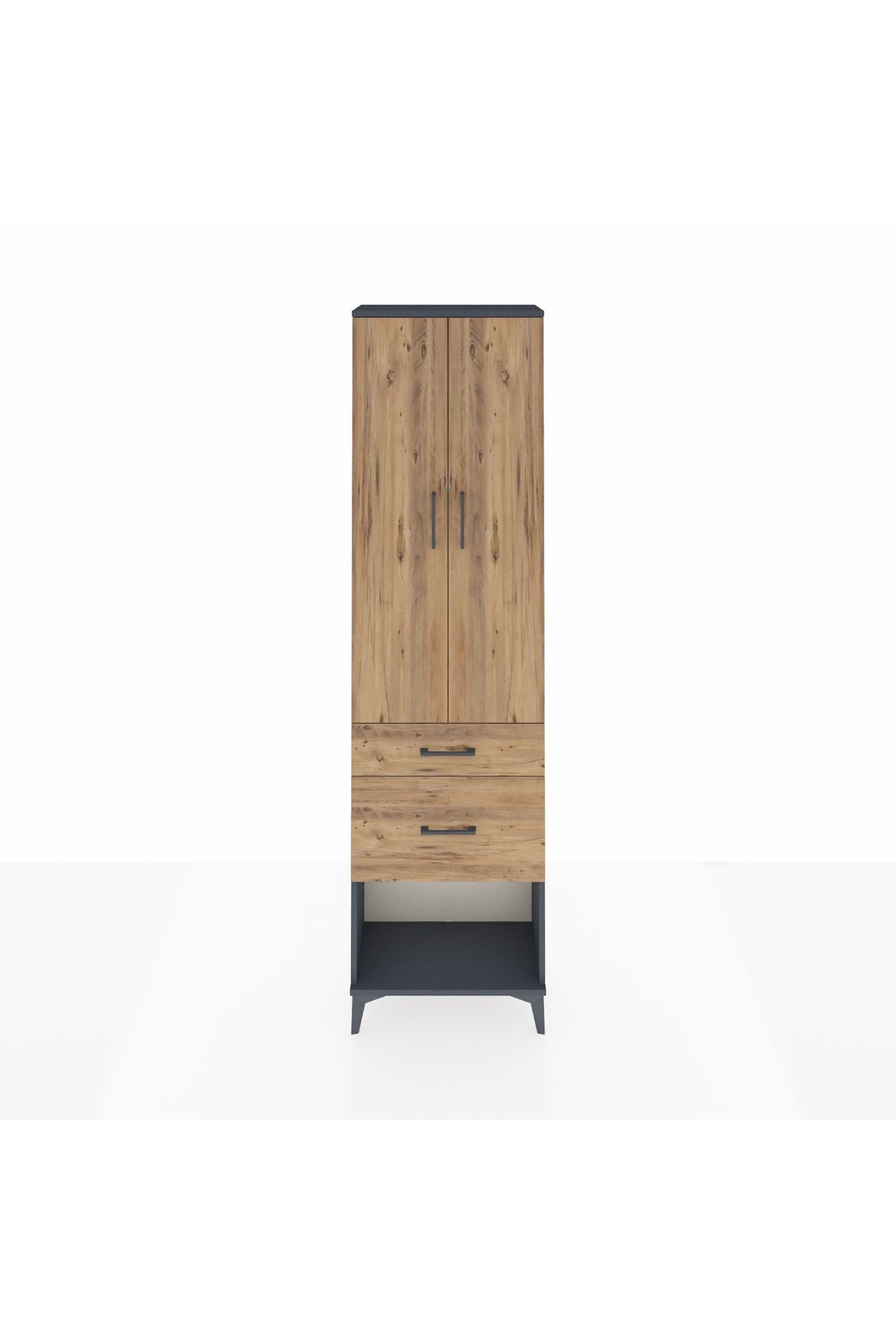 Arges Dolap 3 Raflı 2 Çekmeceli 2 Kapaklı 60x30x221 - S29M080V6A