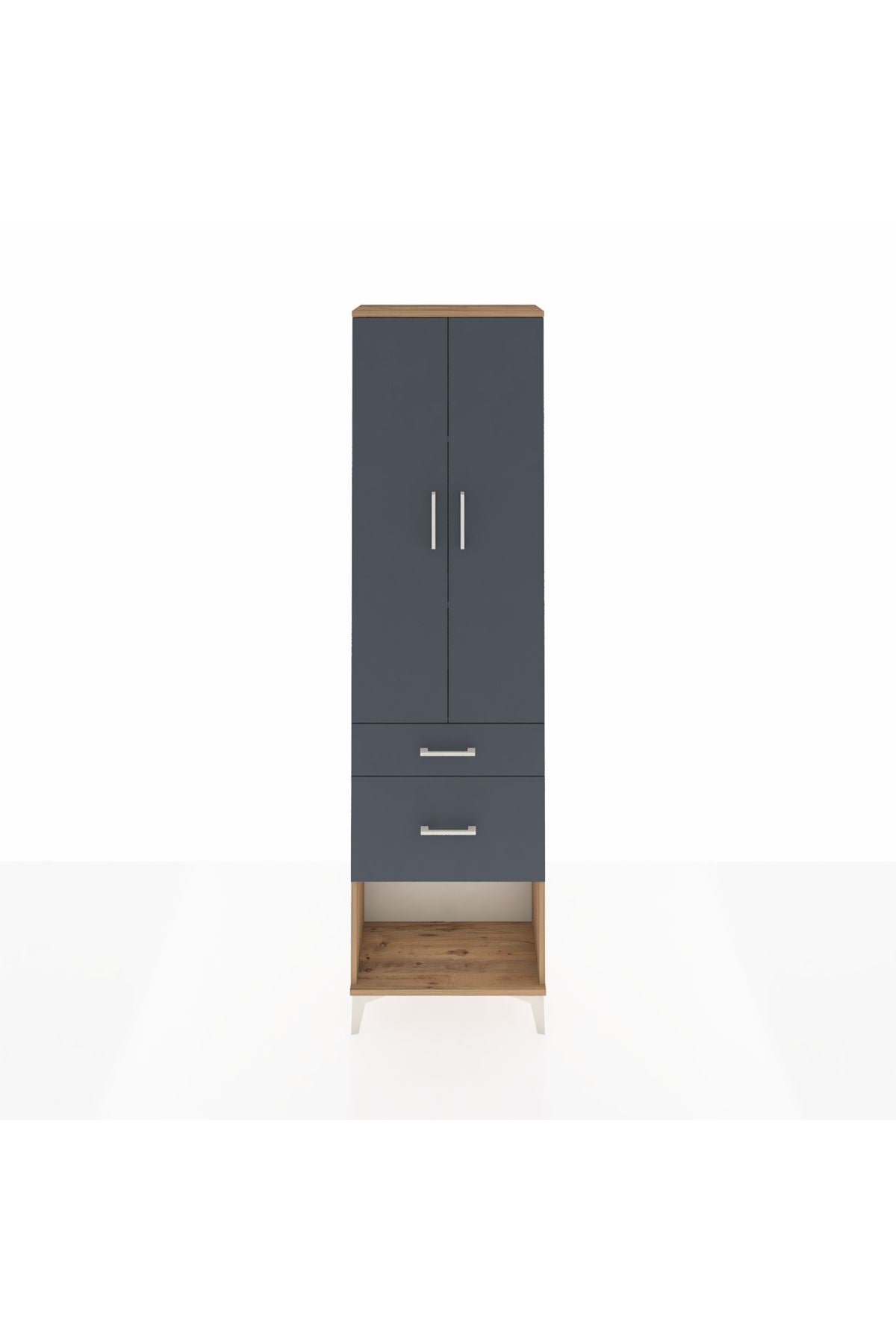 Arges Dolap 3 Raflı 2 Çekmeceli 2 Kapaklı 60x30x221 - S29M080V8A
