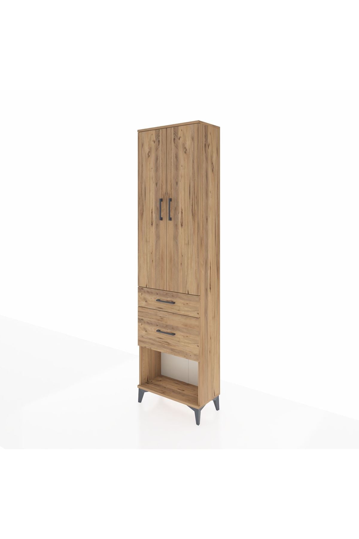 Arges Dolap 3 Raflı 2 Çekmeceli 2 Kapaklı 60x30x221 - S29M080V9A