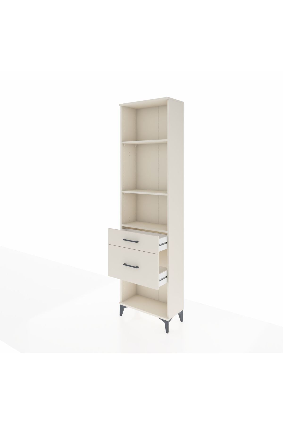 Arges Dolap 3 Raflı 2 Çekmeceli 60x30x221 - S29M081V1A