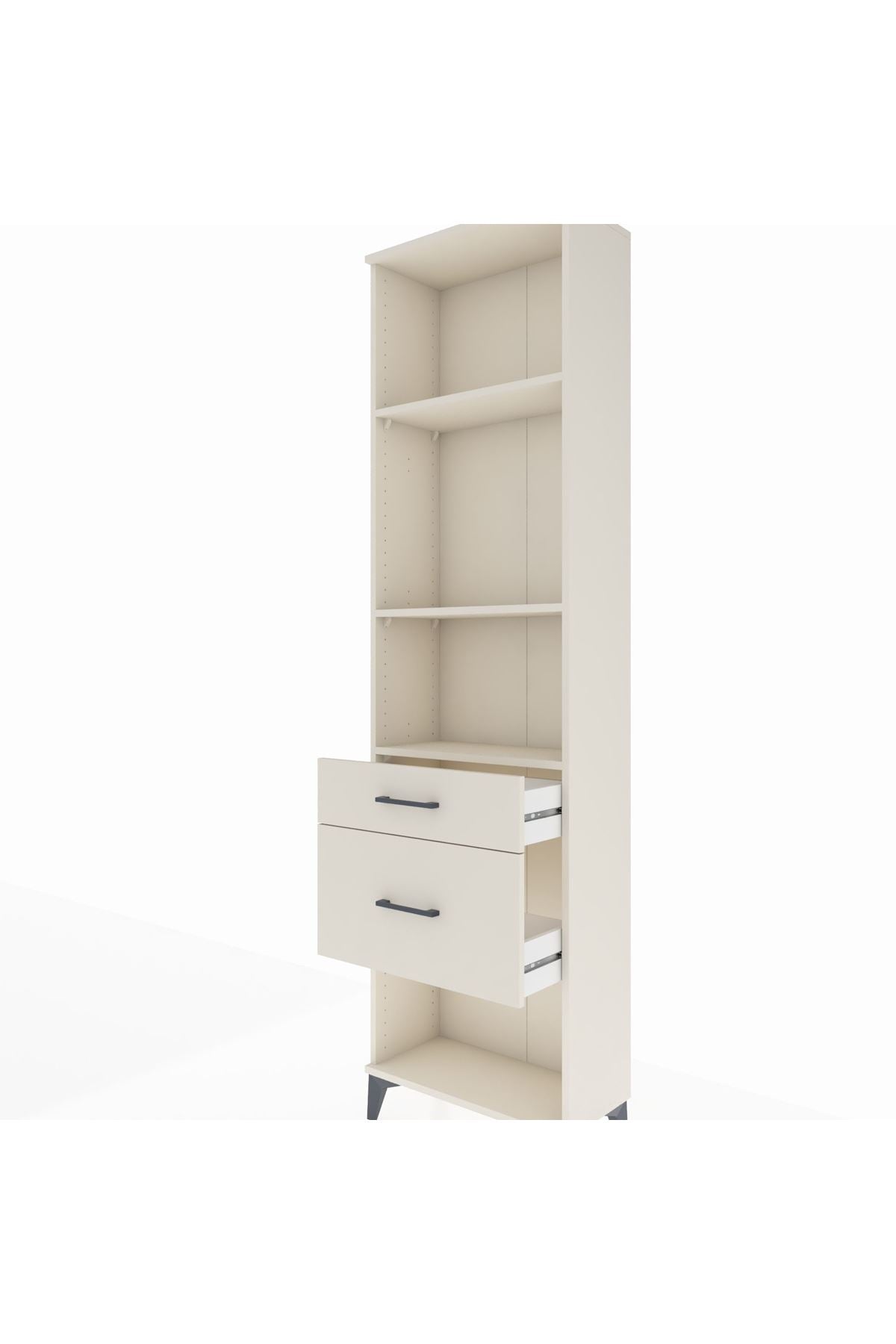 Arges Dolap 3 Raflı 2 Çekmeceli 60x30x221 - S29M081V1A