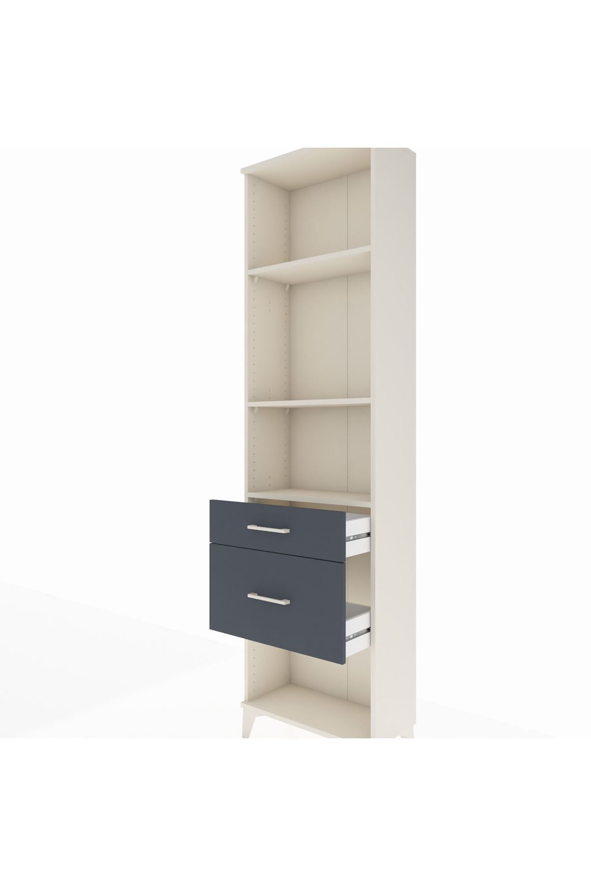 Arges Dolap 3 Raflı 2 Çekmeceli 60x30x221 - S29M081V2A