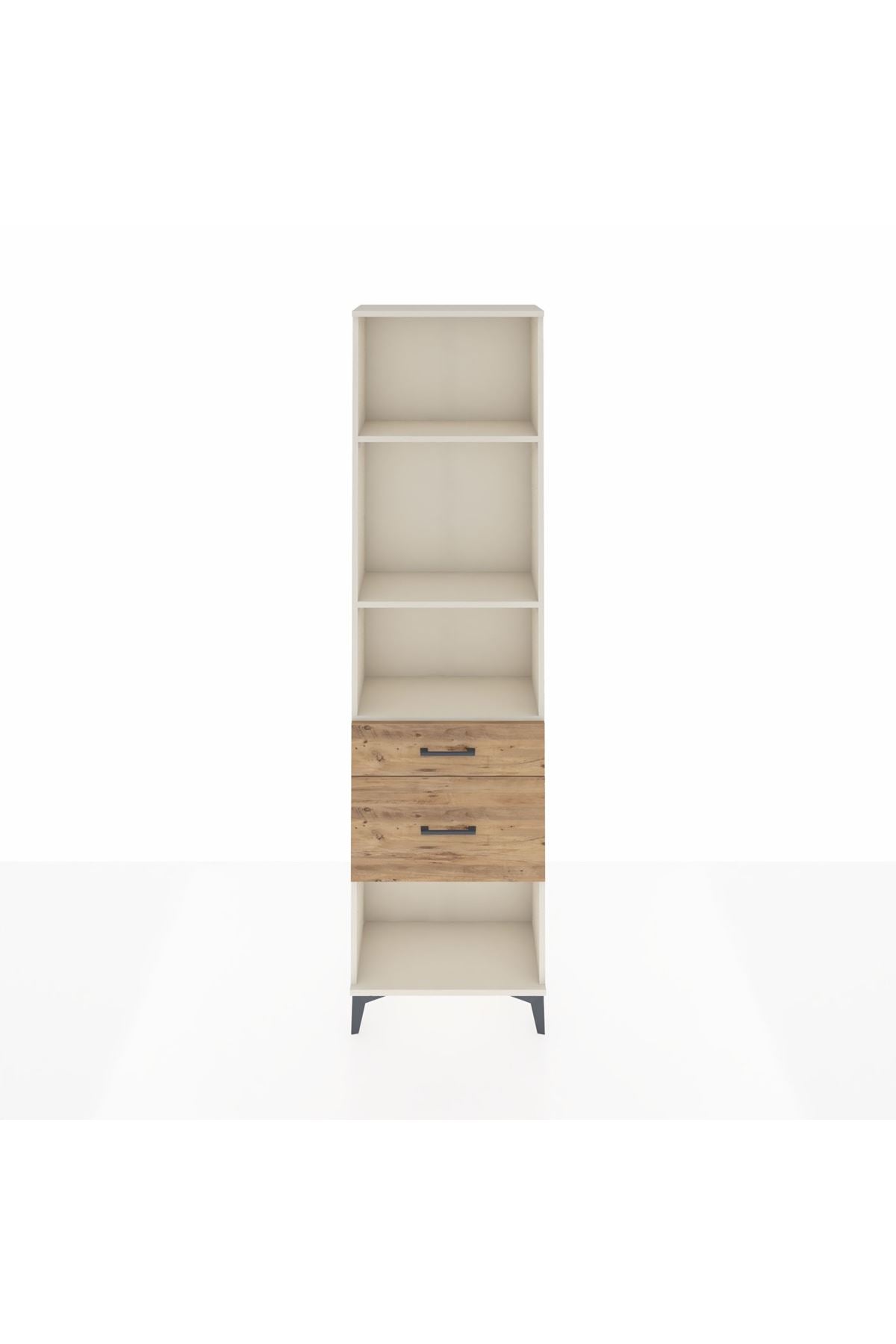 Arges Dolap 3 Raflı 2 Çekmeceli 60x30x221 - S29M081V3A