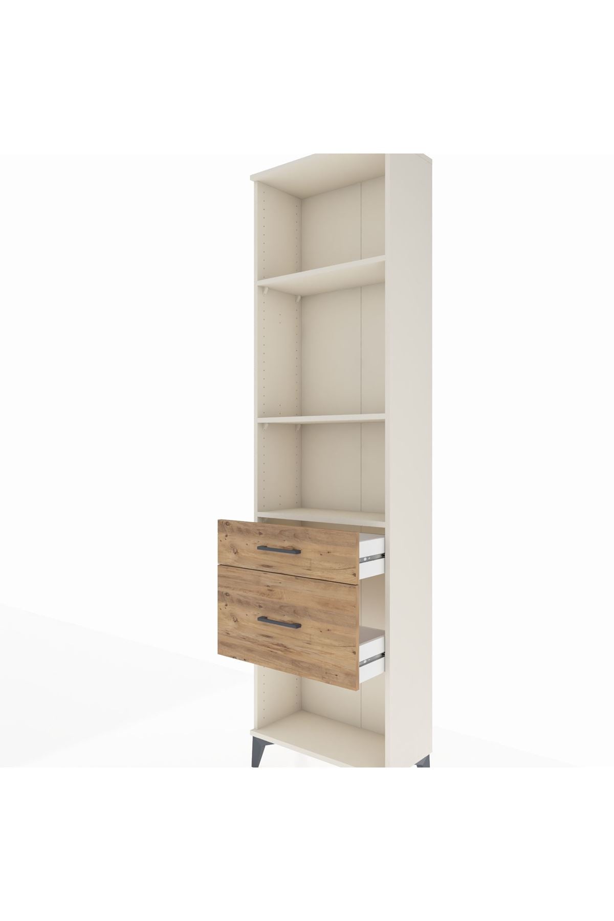 Arges Dolap 3 Raflı 2 Çekmeceli 60x30x221 - S29M081V3A