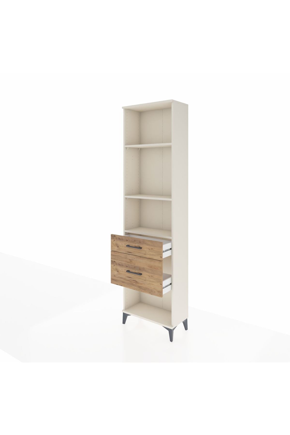 Arges Dolap 3 Raflı 2 Çekmeceli 60x30x221 - S29M081V3A