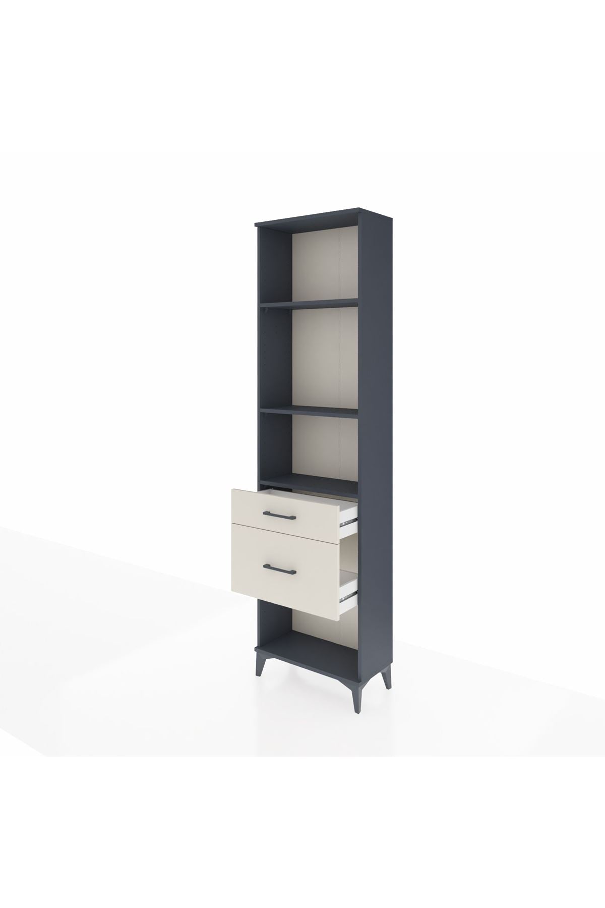 Arges Dolap 3 Raflı 2 Çekmeceli 60x30x221 - S29M081V4A