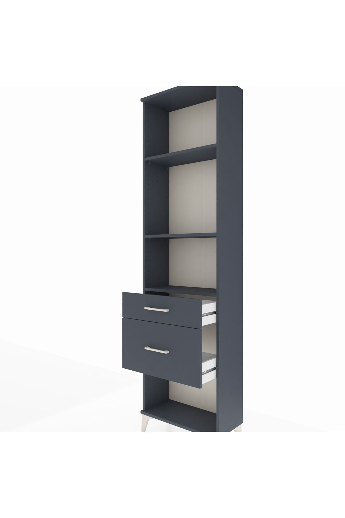 Arges Dolap 3 Raflı 2 Çekmeceli 60x30x221 - S29M081V5A