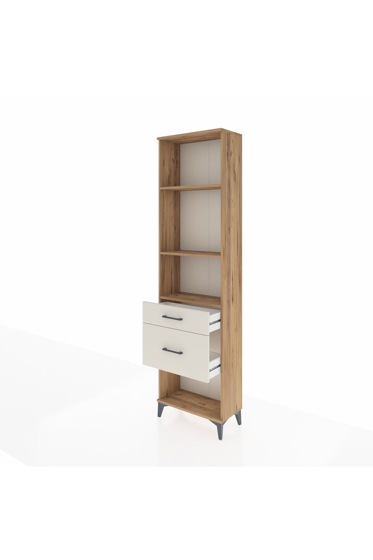 Arges Dolap 3 Raflı 2 Çekmeceli 60x30x221 - S29M081V7A