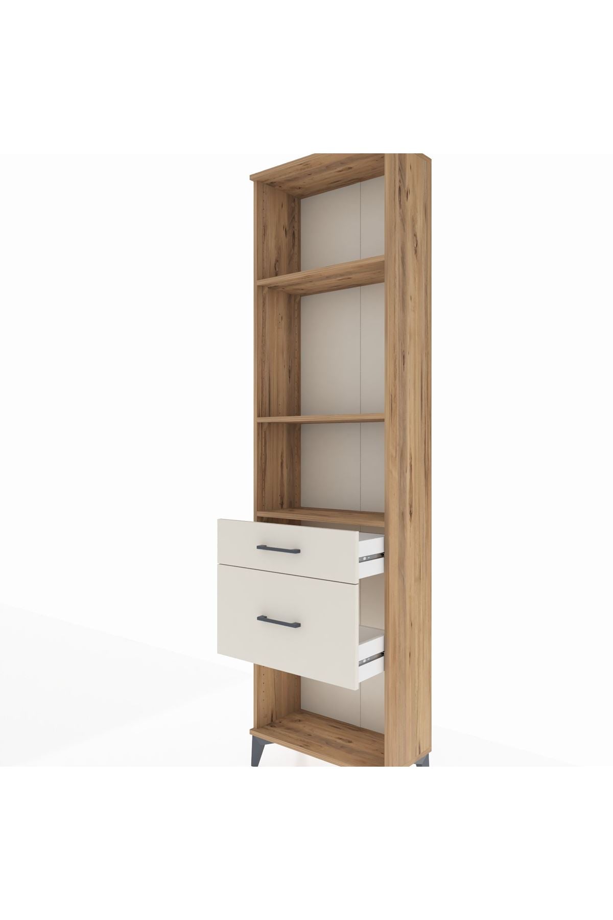 Arges Dolap 3 Raflı 2 Çekmeceli 60x30x221 - S29M081V7A
