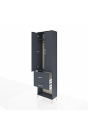 Arges Dolap 2 Raflı 2 Çekmeceli Tek Askılı 60x30x221 - S29M082V5A