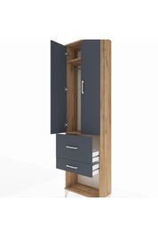 Arges Dolap 2 Raflı 2 Çekmeceli Tek Askılı 60x30x221 - S29M082V8A