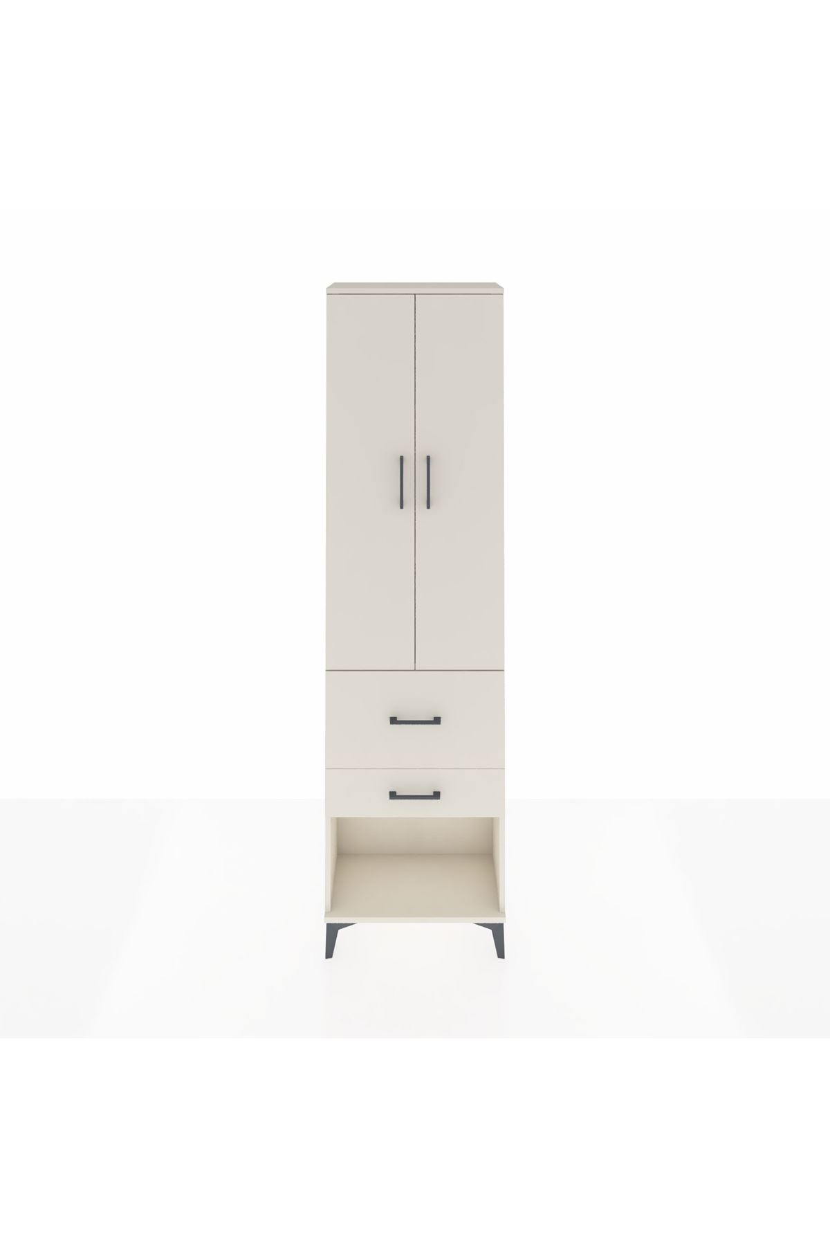Arges Dolap 3 Raflı 2 Çekmeceli 2 Kapaklı 60x30x221 - S29M083V1A