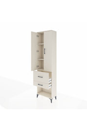Arges Dolap 3 Raflı 2 Çekmeceli 2 Kapaklı 60x30x221 - S29M083V1A