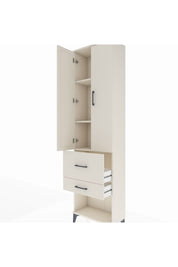 Arges Dolap 3 Raflı 2 Çekmeceli 2 Kapaklı 60x30x221 - S29M083V1A