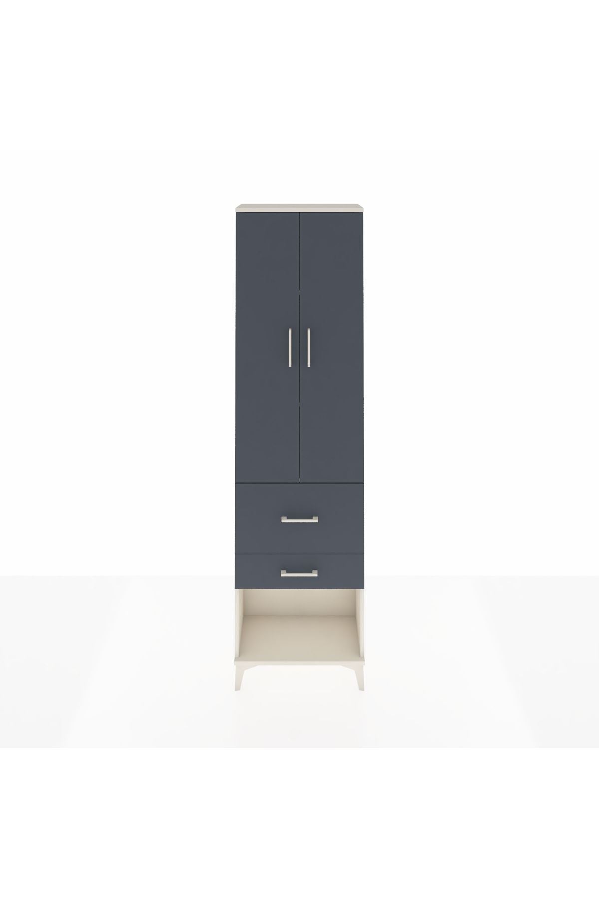 Arges Dolap 3 Raflı 2 Çekmeceli 2 Kapaklı 60x30x221 - S29M083V2A