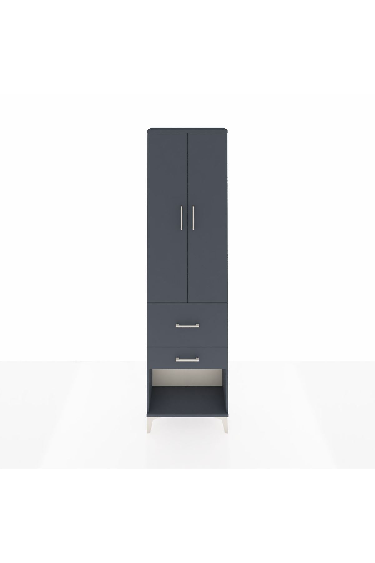Arges Dolap 3 Raflı 2 Çekmeceli 2 Kapaklı 60x30x221 - S29M083V5A