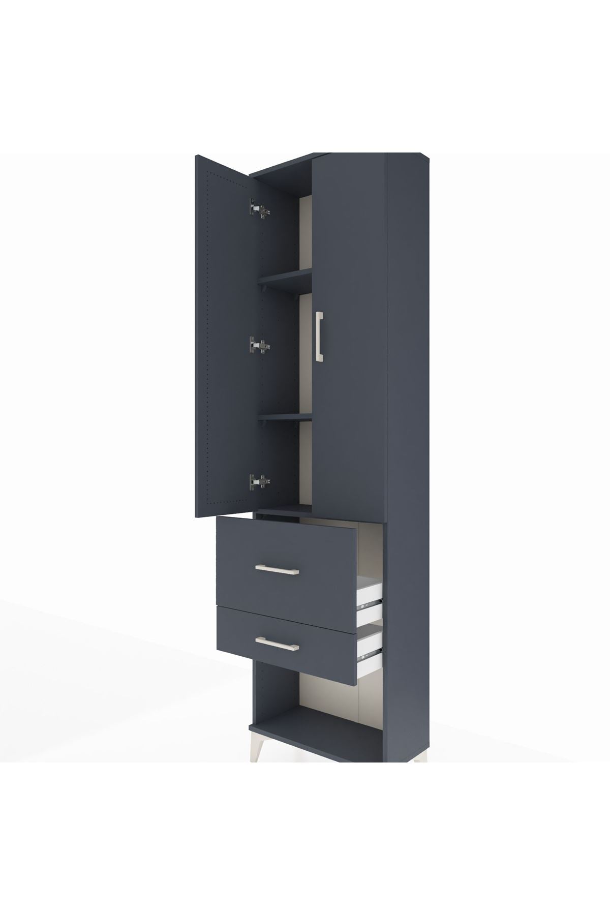 Arges Dolap 3 Raflı 2 Çekmeceli 2 Kapaklı 60x30x221 - S29M083V5A