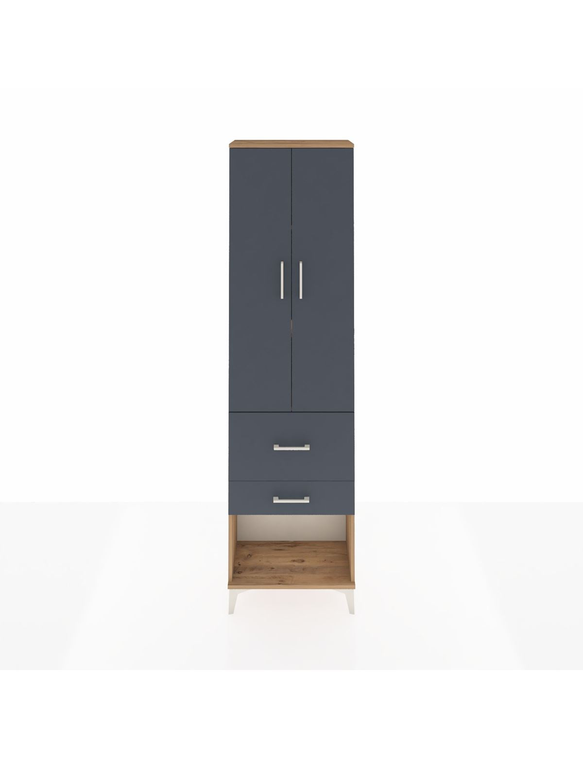 Arges Dolap 3 Raflı 2 Çekmeceli 2 Kapaklı 60x30x221 - S29M083V8A