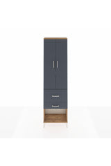 Arges Dolap 3 Raflı 2 Çekmeceli 2 Kapaklı 60x30x221