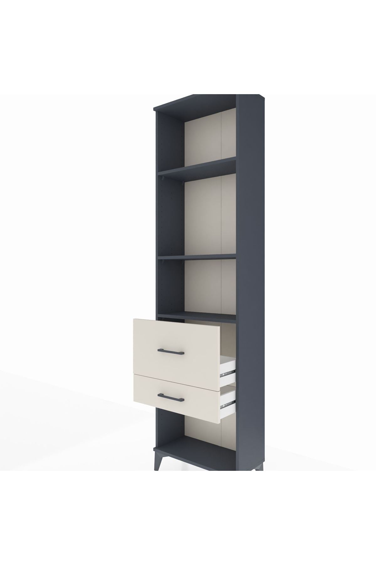 Arges Dolap 3 Raflı 2 Çekmeceli 60x30x221 - S29M084V4A