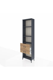 Arges Dolap 3 Raflı 2 Çekmeceli 60x30x221 - S29M084V6A
