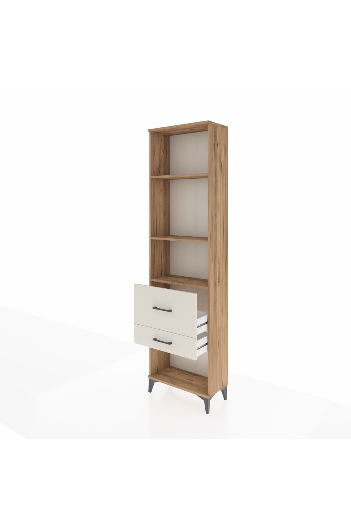 Arges Dolap 3 Raflı 2 Çekmeceli 60x30x221 - S29M084V7A