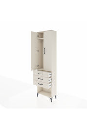 Arges Dolap 2 Raflı 3 Çekmeceli Tek Askılı 60x30x221 - S29M085V1A